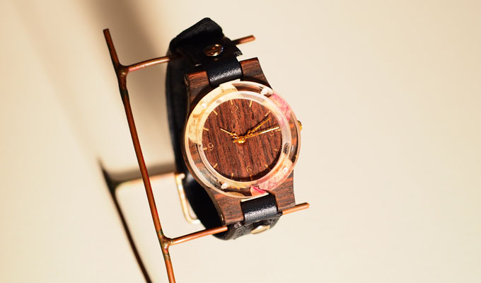 木製腕時計